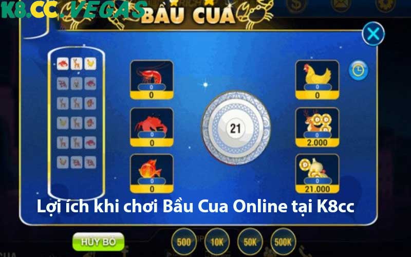 Lợi ích khi chơi Bầu Cua Online tại K8cc