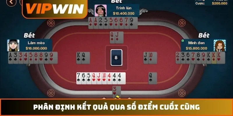 Cách Chơi Phỏm VIPWIN – Quy Tắc Và Mẹo Tránh Chốt Năm 2026 2 Phân định kết quả qua số điểm cuối cùng