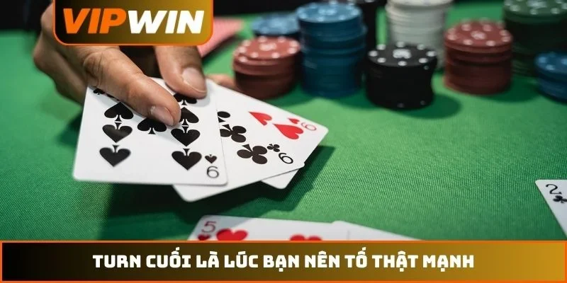 Luật Chơi Poker VIPWIN – Hướng Dẫn Quy Tắc Đấu Trí Năm 2026 3 Turn cuối là lúc bạn nên tố thật mạnh